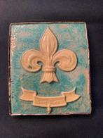 Keramieken wandtegel met Fleur de Lis, Antiek en Kunst, Ophalen of Verzenden