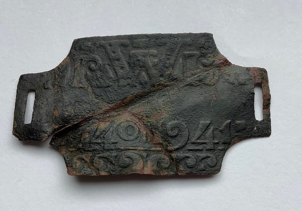 1940-1941 Rijwielbelastingplaatje., Verzenden