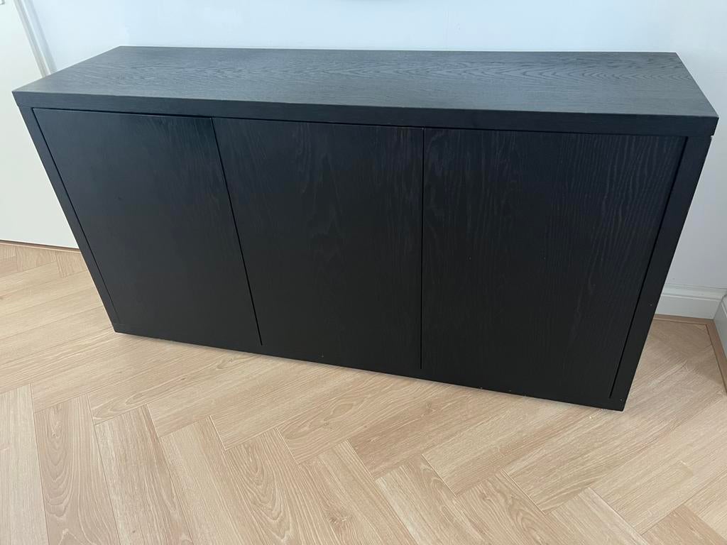 Goossens Dressoir Barcelona zwart 3 deurs, Huis en Inrichting, Kasten | Dressoirs, Ophalen, Zo goed als nieuw, 25 tot 50 cm, 200 cm of meer