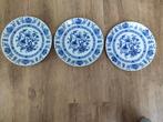3 mooie kobalt blauwe borden., Ophalen of Verzenden, Zo goed als nieuw, Rond, Porselein of Keramiek
