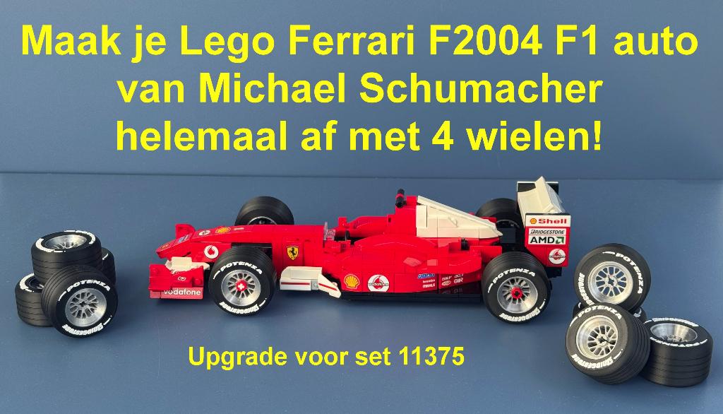 Custom wielen voor de Ferrari F1 auto van Michael Schumacher, Ophalen of Verzenden, Nieuw