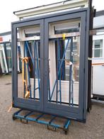 Dubbele tuindeuren met kozijn, Doe-het-zelf en Verbouw, Deuren en Horren, Gebruikt, 120 cm of meer, Ophalen of Verzenden, Buitendeur