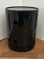 Kartell Componibili kast Ø32 (2 comp.) mat zwart, Huis en Inrichting, Ophalen, Kunststof, Gebruikt, Minder dan 45 cm