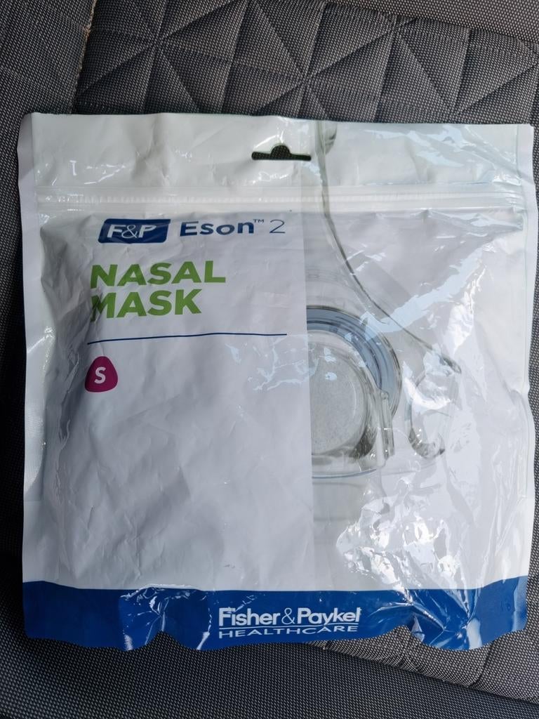 F&P Eson 2 , CPAP-neusmasker, + gebruiksaanwijzing, maat S, Diversen, Verpleegmiddelen, Ophalen of Verzenden