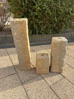 Waterornament 3 zuilen - Gratis af te halen, Tuin en Terras, Ophalen, Gebruikt, Graniet, Waterornament