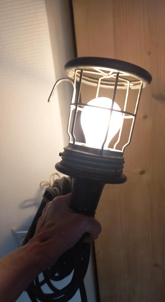 Oude looplamp Flash lamp looplamp hanglamp @DOC61, Gebruikt, Ophalen of Verzenden, Retro vintage looplamp, Minder dan 50 cm