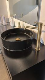 Wasbak met goudenkraan, Ophalen, 50 tot 100 cm, Zo goed als nieuw, Minder dan 100 cm