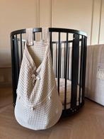 Ronde zwarte box op wielen met Koeka accessoires, Kinderen en Baby's, Boxen, Ophalen, Gebruikt, Rond, Wieltjes