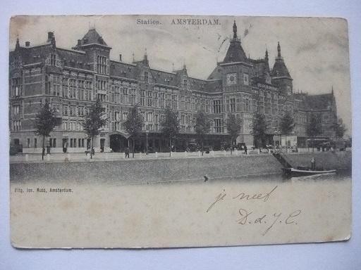 P230 Amsterdam - Centraal Station - 1902, Verzenden, Voor 1920, Gelopen, Noord-Holland