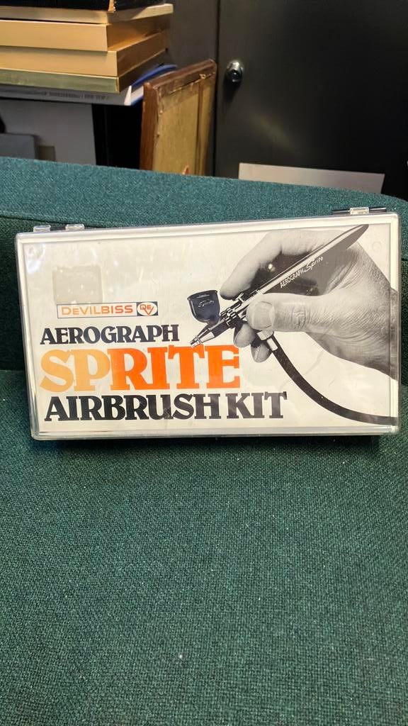 Vintage Aerograph Devilbiss airbrush kit. Sprite, Ophalen of Verzenden, Zo goed als nieuw