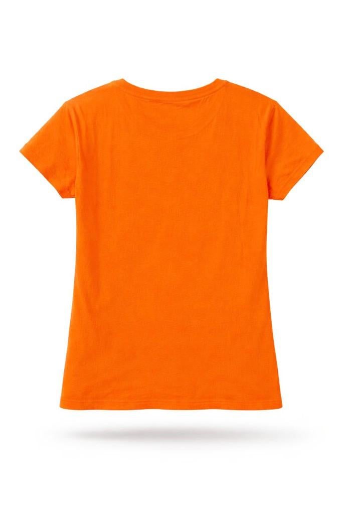 Partij 363 oranje dames t-shirts met slogan - Koningsdag, NHP International, Maat 42/44 (L), Nieuw, Ophalen of Verzenden