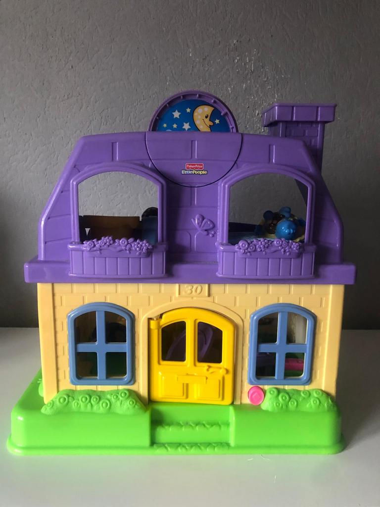 Huis little people met geluidjes, Kinderen en Baby's, Speelgoed | Fisher-Price, Ophalen, Zo goed als nieuw, Speelset, Met geluid