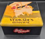 Vintage Verkade Biskwie Blik - "De Meisjes van Verkade", Verzamelen, Blikken, Ophalen of Verzenden, Gebruikt, Koek(jes), Verkade