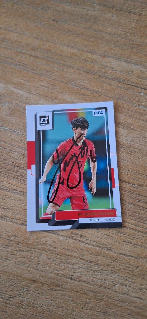 Topps trading card met handtekening; Hwang # Feyenoord, Ophalen of Verzenden, Nieuw, Feyenoord, Spelerskaart