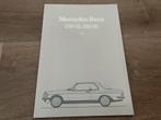 Folder Mercedes-Benz W123 coupe C123 1982 (230CE, 280CE), Ophalen of Verzenden, Zo goed als nieuw, Mercedes