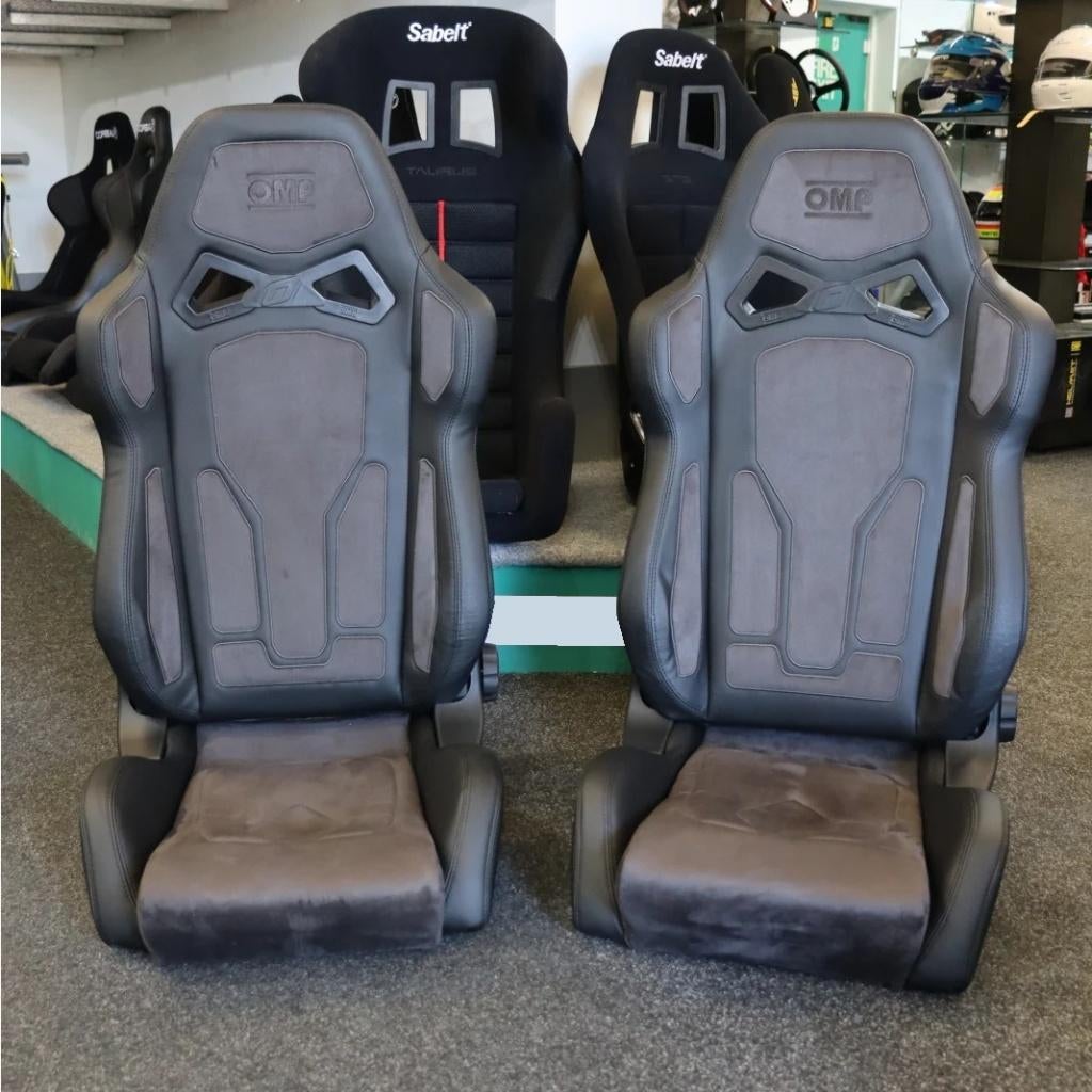 OMP RTS sportstoel kuipstoel autostoel alcantara leder