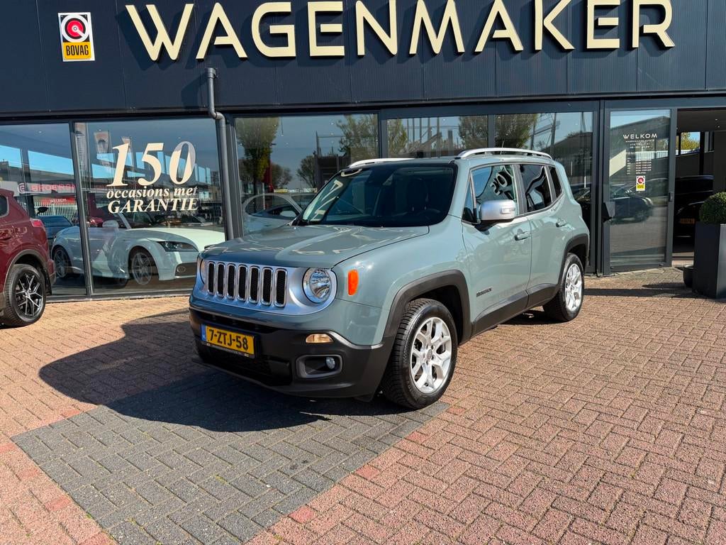 Jeep Renegade 1.4 MultiAir Limited PANO|Cruise|NAVI|LEDER, Auto's, Jeep, Voorwielaandrijving, 12 maanden, Gebruikt, 4 cilinders