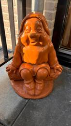 Oranje tuinkabouter - Decoratieve kabouter voor buiten, Tuin en Terras, Tuinbeelden, Ophalen, Gebruikt, Beton, Tuinkabouter