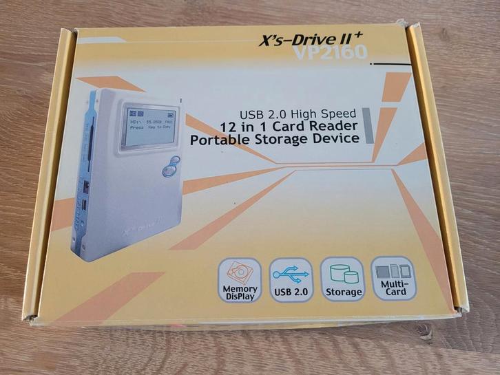 X's-Drive II+ Vosonic- USB 2.0 Portable Opslag, Computers en Software, Harde schijven, Zo goed als nieuw, Server, Extern, HDD