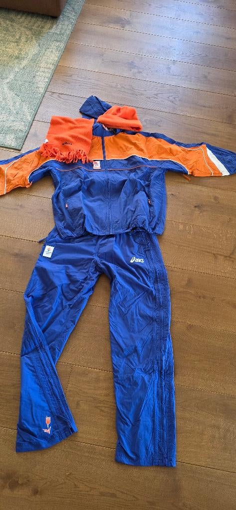 Orgineel schaats trainingspak Asics OS 2002, Kleding | Heren, Sportkleding, Ophalen, Maat 52/54 (L), Blauw, Overige typen