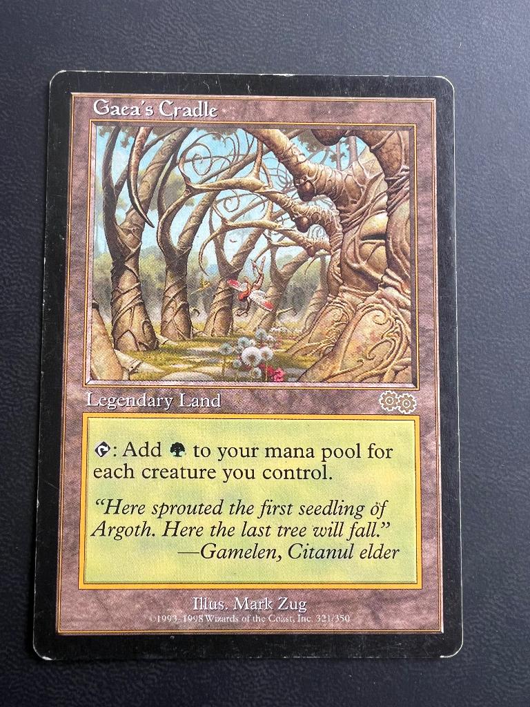 Magic the Gathering : Gaea's Cradle, Ophalen of Verzenden, Gebruikt, Losse kaart