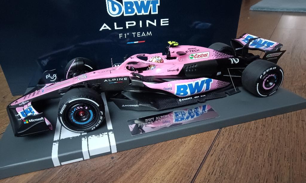 Minichamps Renault Alpine A523 Gasly F1 1/18, Hobby en Vrije tijd, Modelauto's | 1:18, Ophalen of Verzenden, Zo goed als nieuw