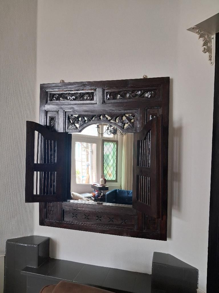 Te koop. Spiegel., Huis en Inrichting, Woonaccessoires | Spiegels, Ophalen, Minder dan 50 cm, Gebruikt, Minder dan 100 cm