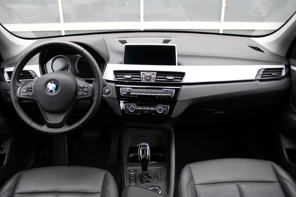BMW X1 SDrive18i/Leer/Automaat, Auto's, BMW, Gebruikt, Zwart, USB, Leder
