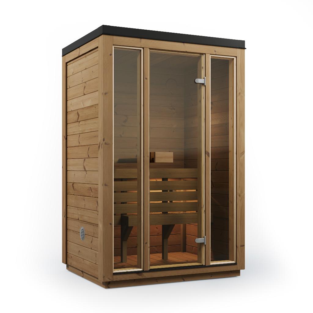 BOX SAUNA - Compacte Outdoor Sauna, Ophalen of Verzenden, Nieuw, Fins of Traditioneel, Complete sauna