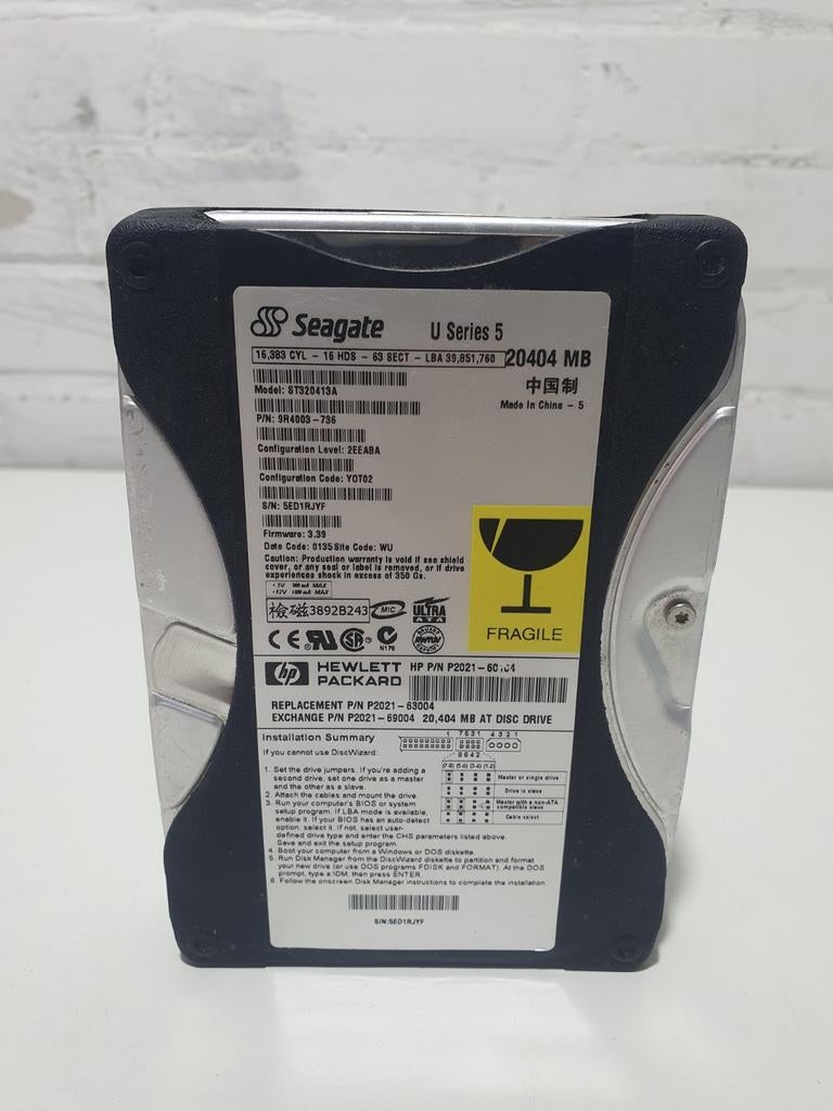 Seagate U Series 5 ST320413A – 20 GB IDE harde schijf (3,5"), Computers en Software, Harde schijven, Intern, Gebruikt, ,Seagate