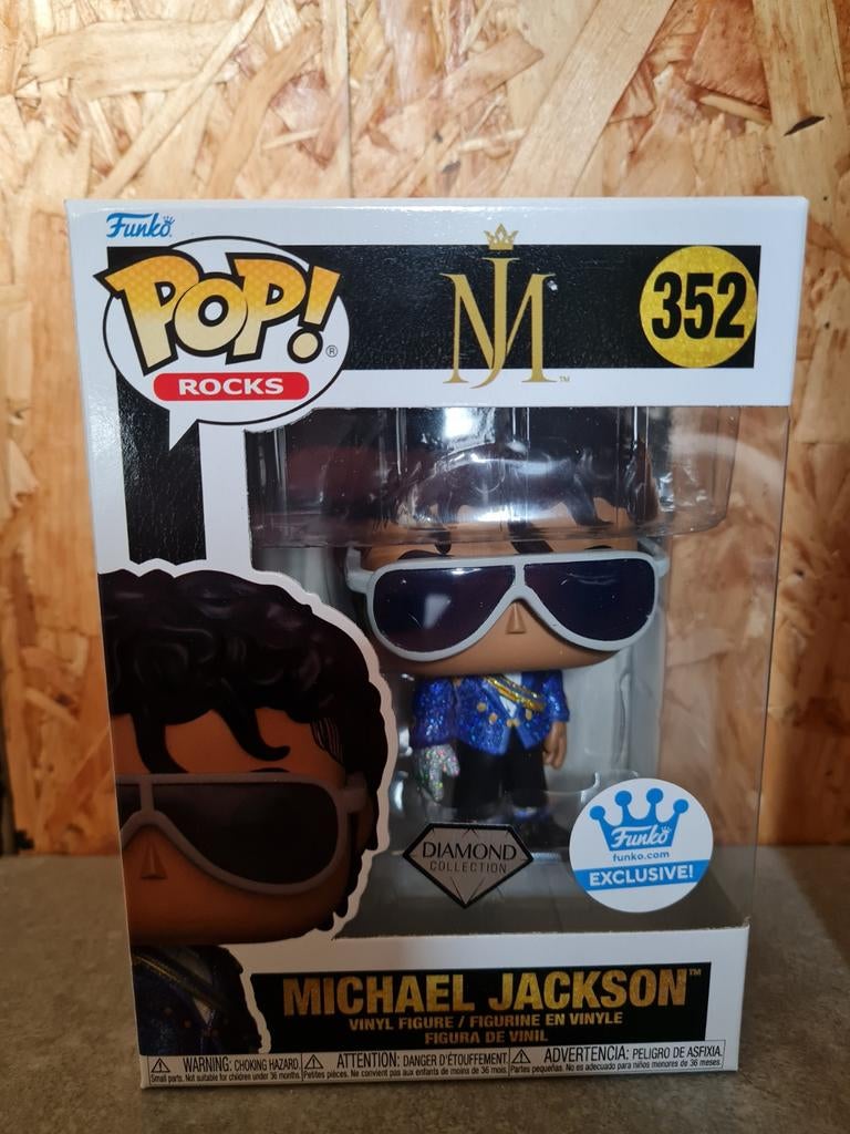 Michael Jackson Funko Pop #352 Diamond Collection Exclusief, Verzamelen, Poppetjes en Figuurtjes, Nieuw, Ophalen of Verzenden