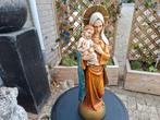 antiek mooi groter maria beeld met baby jezus goud look, Ophalen of Verzenden