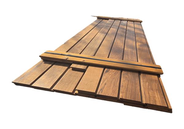 3.9 m2 rabat hout / Channelsiding - nr: HP63, Tuin en Terras, Palen, Balken en Planken, Ophalen, Planken, Nieuw, Hardhout