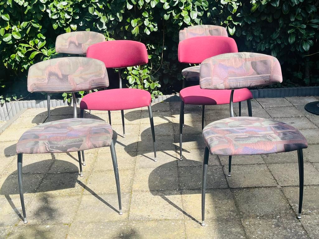 design stoelen Model tripod /Airfort  van Lande B.V.  (6), Ophalen of Verzenden, Zo goed als nieuw, Blauw, Stof