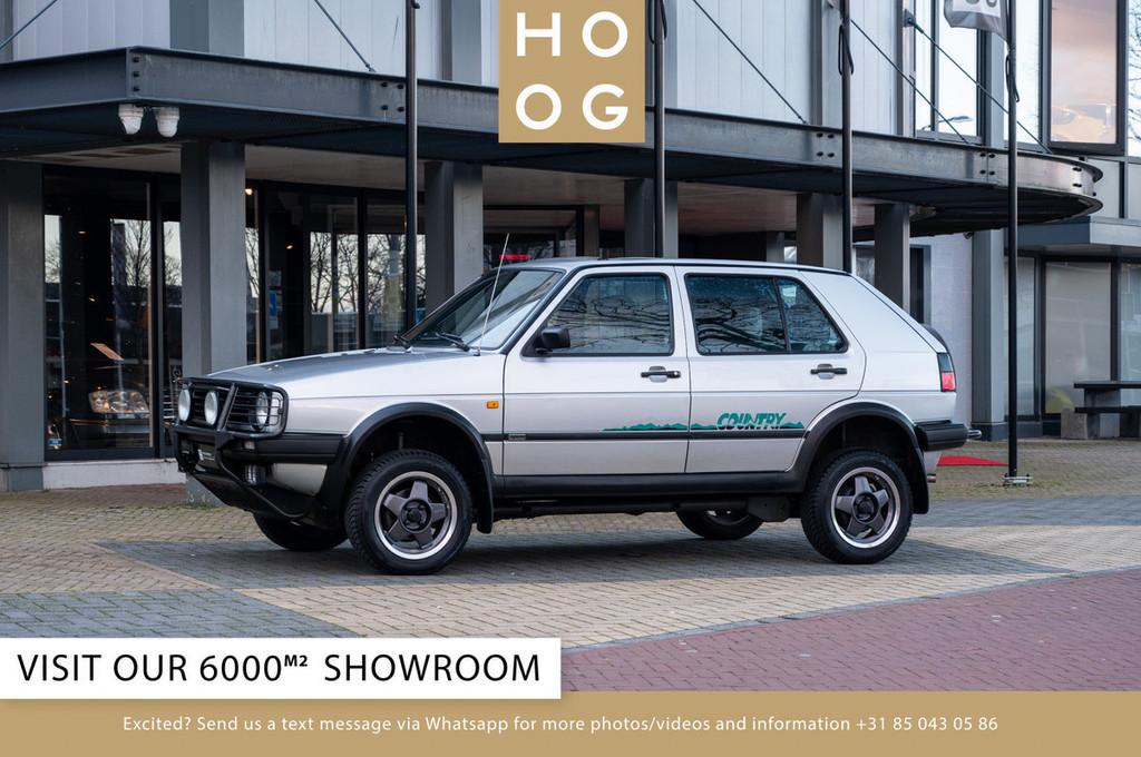 Volkswagen Golf 1.8 Country Syncro (bj 1992), Stof, Zwart, Volkswagen, Bedrijf