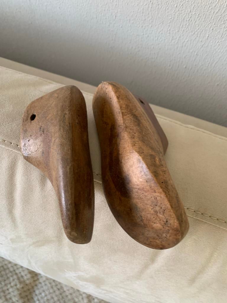 2 Vintage Schoenmallen voor Kinderschoenen - Hout, Ophalen of Verzenden