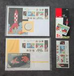 kuifje set mannen op de maan (postzegels telefoonkaart munt), Postzegels en Munten, Verzenden, Na 1940, Postfris