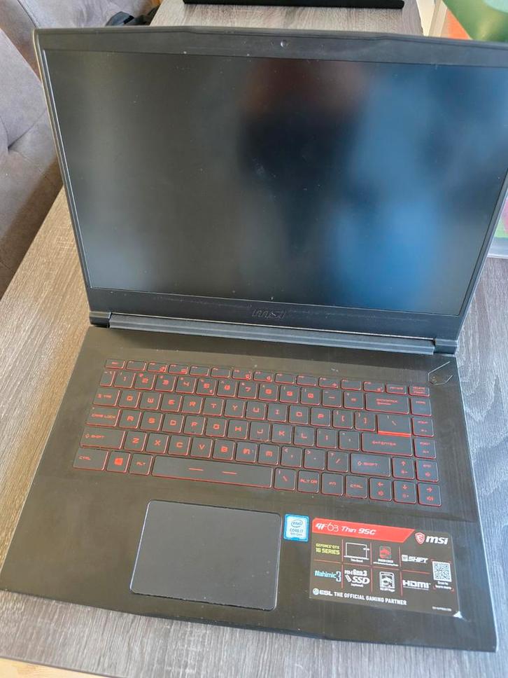 MSI Gaming Laptop GF63 Thin 9SC, Computers en Software, Windows Laptops, 15 inch, 2 tot 3 Ghz, Gaming, Ophalen of Verzenden