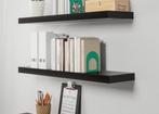2x IKEA LACK wandplanken donkerbruin/zwart 190x26, Huis en Inrichting, Woonaccessoires | Wandplanken en Boekenplanken, Ophalen