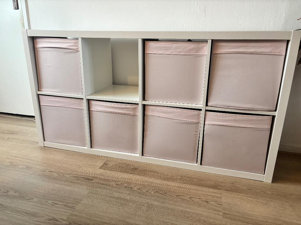 Kallax kast, Huis en Inrichting, Ophalen, 100 tot 150 cm, Zo goed als nieuw, Minder dan 100 cm