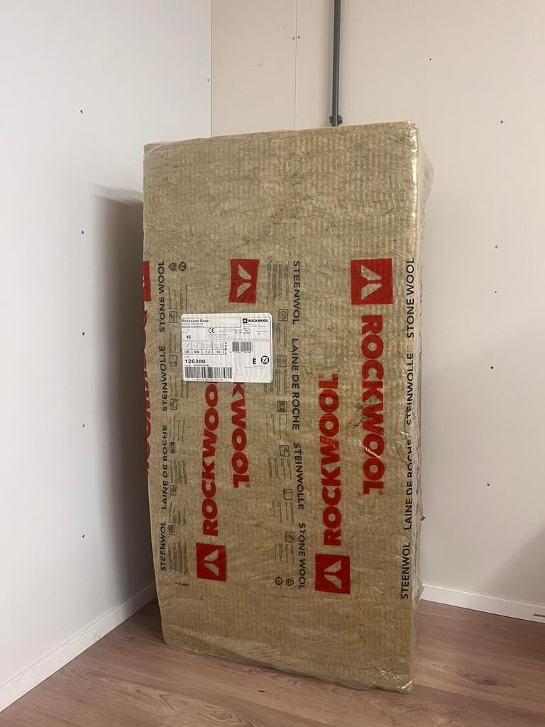 Rockwool isolatie, Doe-het-zelf en Verbouw, Isolatie en Afdichting, Ophalen, 4 tot 8 cm, Steenwol, Zo goed als nieuw