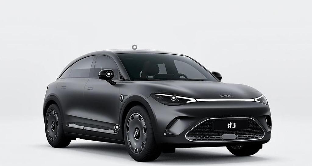 smart #3 Premium 66 kWh | Warmtepomp | 22 KW laden | Stoel-s, Auto's, Smart, Automaat, Achterwielaandrijving, Zwart, Leder