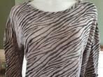 Made in Italy zebra print trui S 36 sweater truitje, Made in Italy, Bruin, Verzenden, Zo goed als nieuw