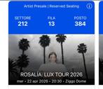 2x Rosalia Ziggo Dome 22 April 2026, Twee personen, April