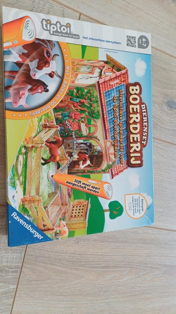 Tiptoi dierenset Boerderij. Met 3 dieren en 3D boerderij, Ophalen of Verzenden, 10 tot 50 stukjes