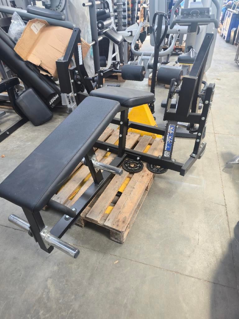 Hammer Strength Plate Loaded Prone Leg Curl, Ophalen, Gebruikt, Benen