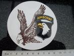 sticker airborne logo adelaar roofvogel embleem leger army, Verzamelen, Verzenden, Zo goed als nieuw, Bedrijf of Vereniging