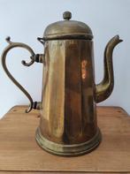 Antieke messing (koper) koffiekan Belgica D.F. (ca 1910), Antiek en Kunst, Ophalen of Verzenden, Koper