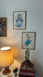2 vintage posters kwaliteitsprints Pieter konijn Poekie Poes, Ophalen of Verzenden, Zo goed als nieuw, Minder dan 50 cm
