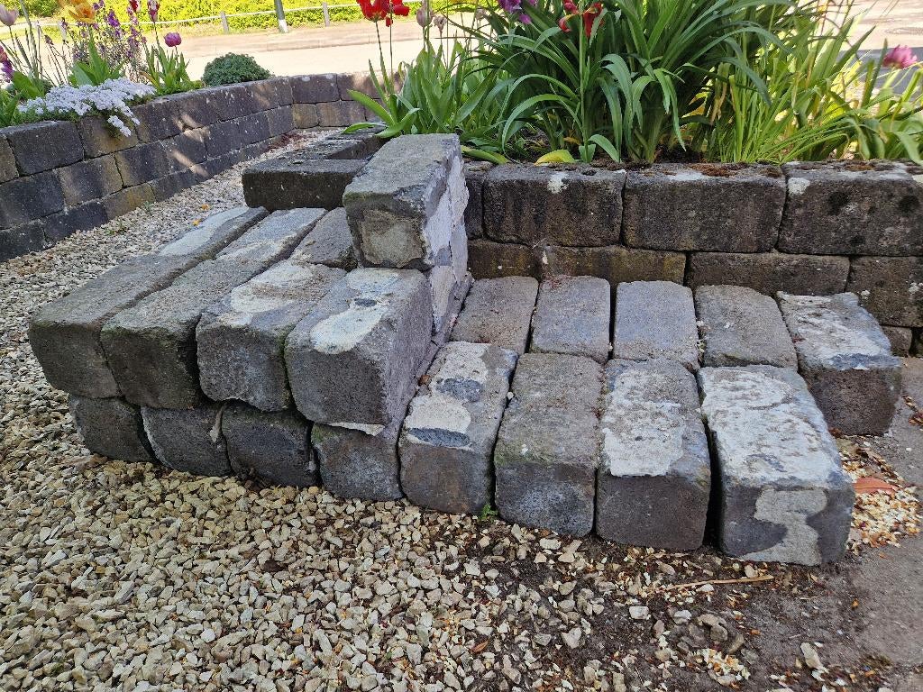 Restpartij getrommelde stapelblokken, gebruikt en gratis, Ophalen, Gebruikt, Minder dan 30 cm, Minder dan 60 cm